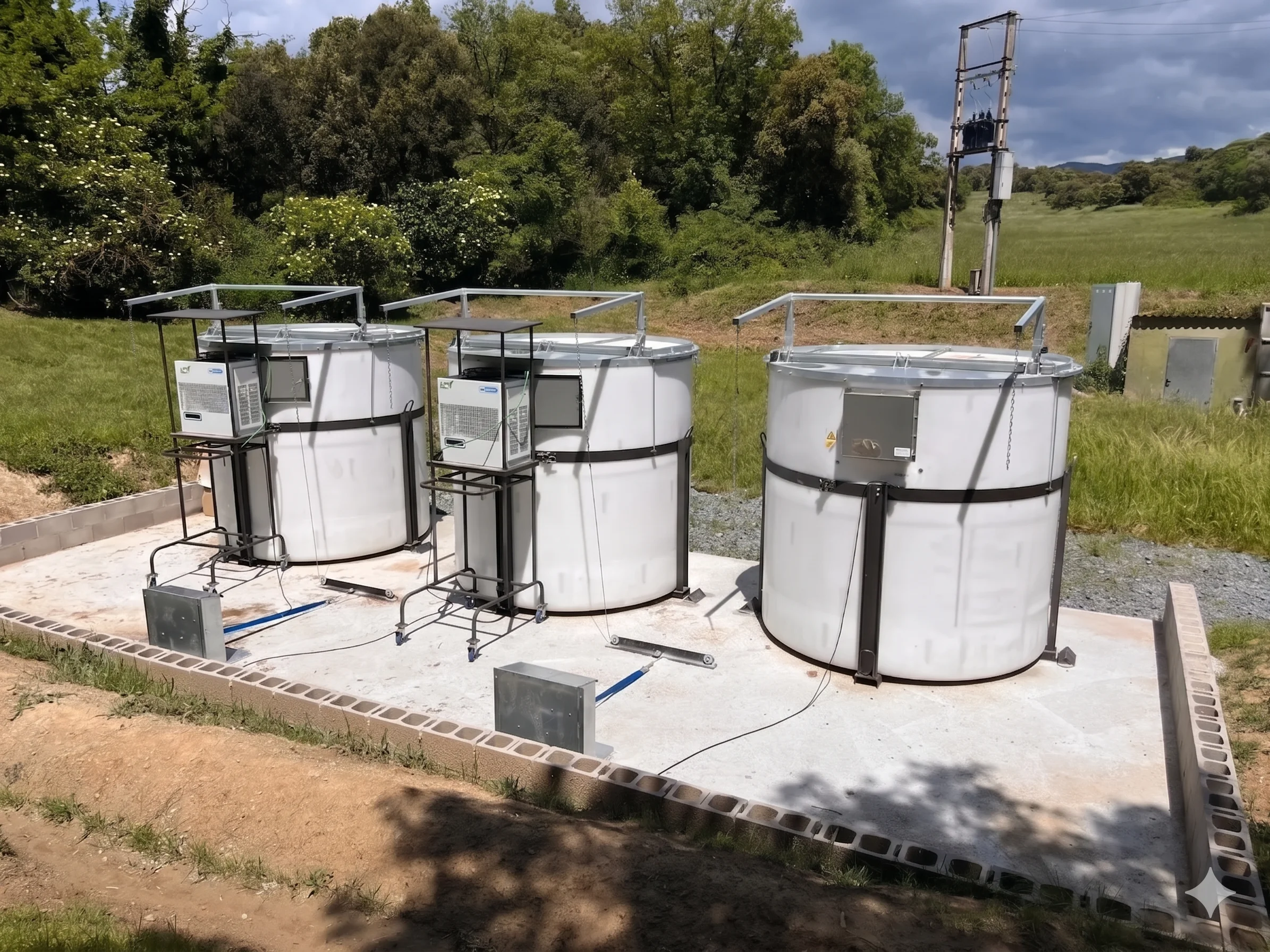 sealed refrigerated livestock mortality storage system installation